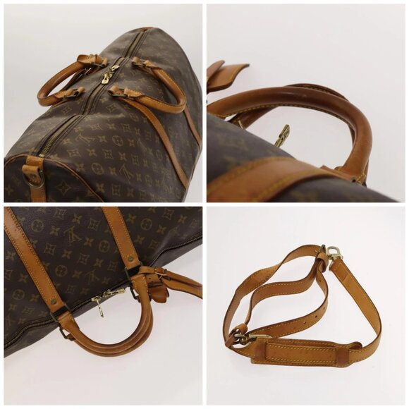 LOUIS VUITTON Monogram Keepall Bandouliere 60 Boston Bag M41412 LV Auth ti3031 - Picture 16 of 16